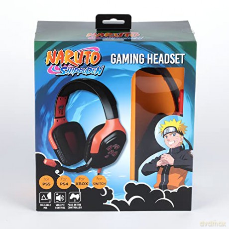 Konix Naruto Akatsuki Gaming Headset (Black/Red)