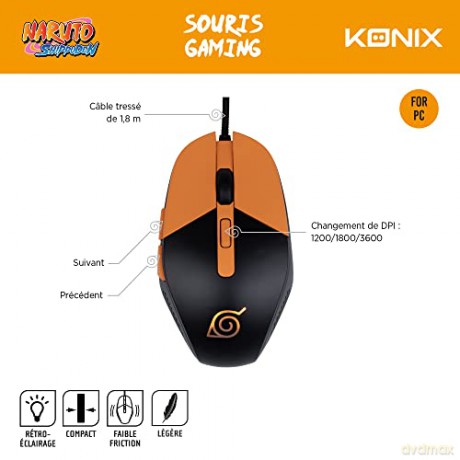 Konix Naruto Gaming Mouse (Naurto)