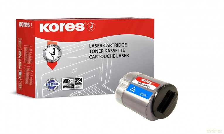 Kores Toner Cartridges for Samsung CLP 350, 2000 Pages, Cyan