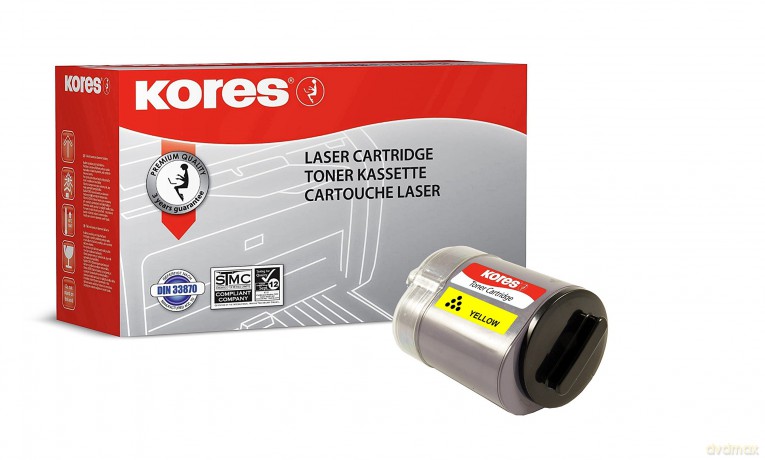 Kores Toner Cartridges for Samsung CLP 350, 2000 Pages, Yellow