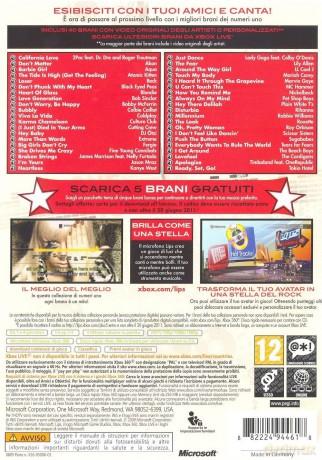 Lips: Number One Hits (Solus) (Italian Box - Multi Lang In Game) [GRA XBOX360]
