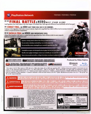 Metal Gear Solid 4: Guns of the Patriots (Greatest Hits) [GRA PS3]