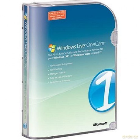 Microsoft Windows Live OneCare 1.5 (3 User Licence) [GRA PC]