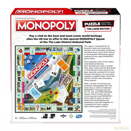 Monopoly - 1000 Piece Jigsaw Puzzle (Lakes Edition) [PUZZLE]