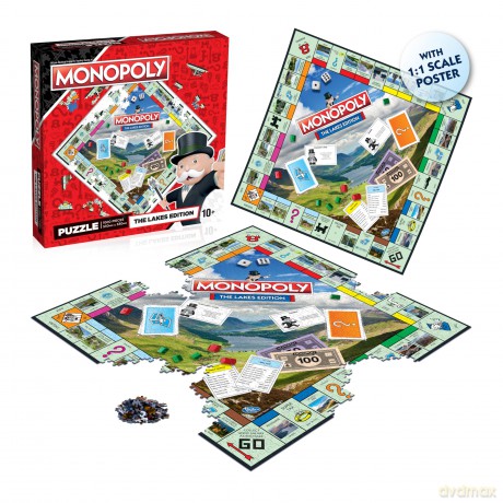 Monopoly - 1000 Piece Jigsaw Puzzle (Lakes Edition) [PUZZLE]