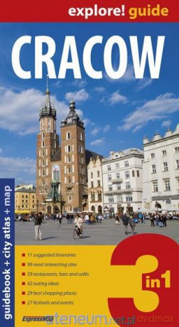 Explore! guide Cracow 3in1 guidebook+atlas+map [KSIĄŻKA]