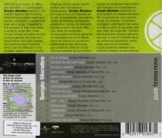 Sergio Mendes: Pure Bossa Nova [CD]