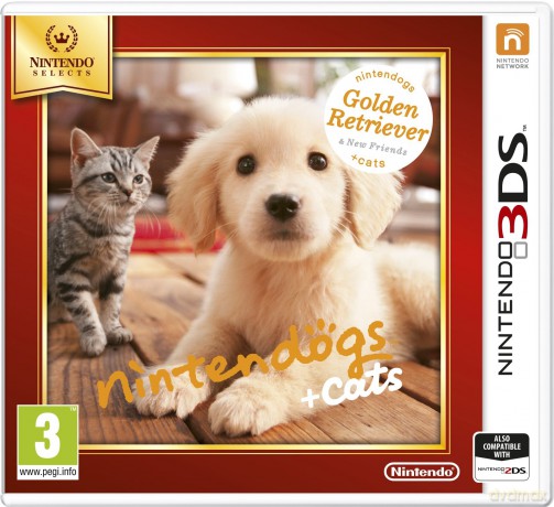 Nintendogs and Cats 3D: Golden Retriever (Selects) [GRA 3DS]