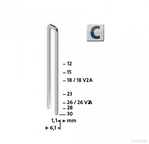 Novus - Typ 4/23 C-23 mm Staples (Pack of 1100)