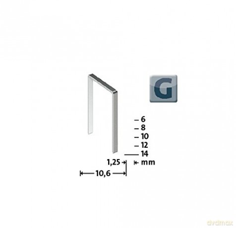 Novus - Typ Typ 11/6 G-6 mm Staples (Pack of 1200)