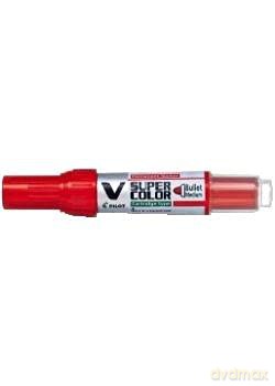 Pilot V-Super Color Medium Tip Bullet Marker - Red
