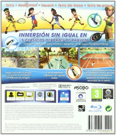 Racket Sports (Requires PS Move) (Spanish Box - EFIGS in Game) [GRA PS3]