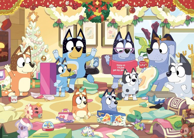 RAVENSBURGER Bluey Christmas Giant fl. 24 el. [PUZZLE]