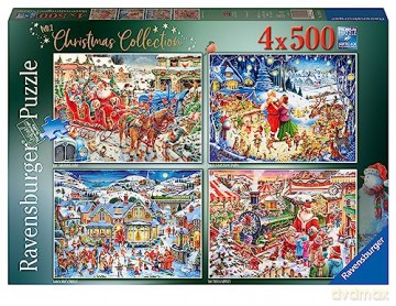 RAVENSBURGER Christmas Collection 4x500 el. [PUZZLE]