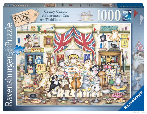 RAVENSBURGER Crazy Cats Tiddles 1000 el. [PUZZLE]
