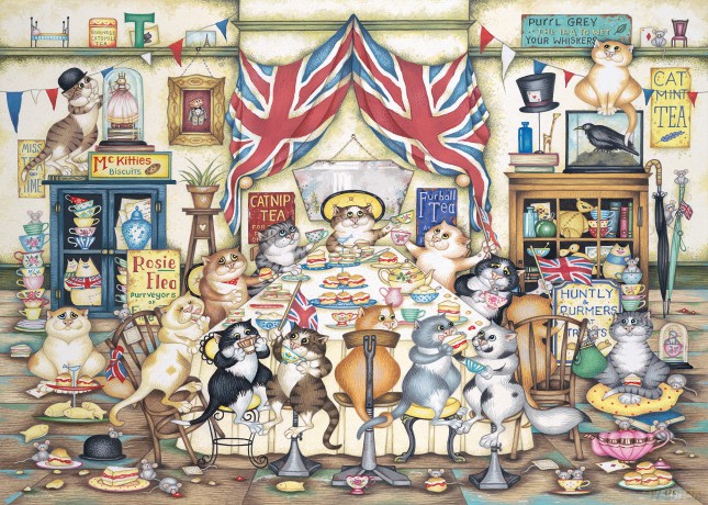 RAVENSBURGER Crazy Cats Tiddles 1000 el. [PUZZLE]