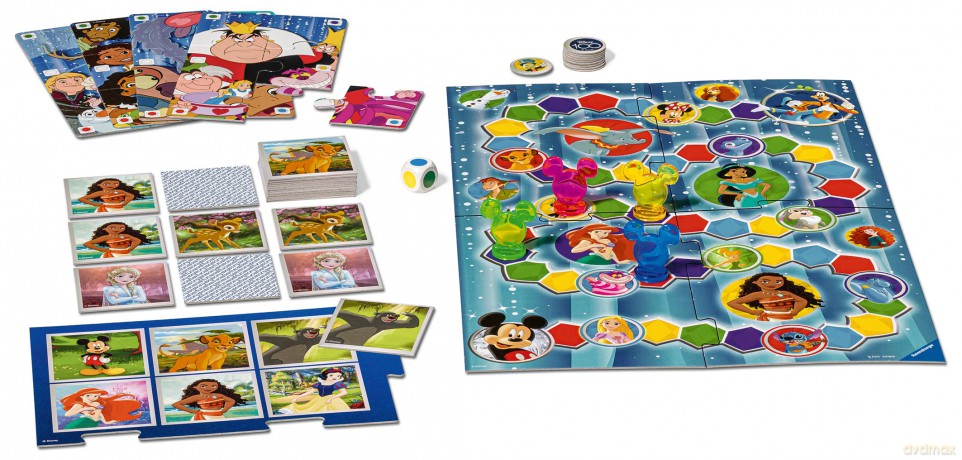 RAVENSBURGER Disney 100th Anniversary 4 in 1 Games [PUZZLE]