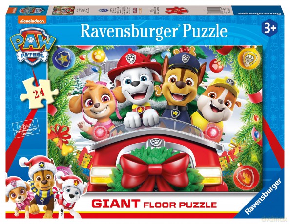 RAVENSBURGER Paw Patrol Christmas Giant 24 el. [PUZZLE]