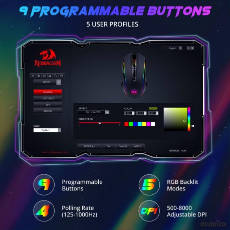 Redragon: M910-K RGB Gaming Mouse