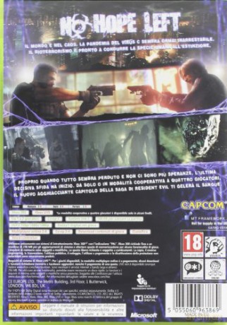Resident Evil 6 (Italian Box EFIGS In Game) [GRA XBOX360]