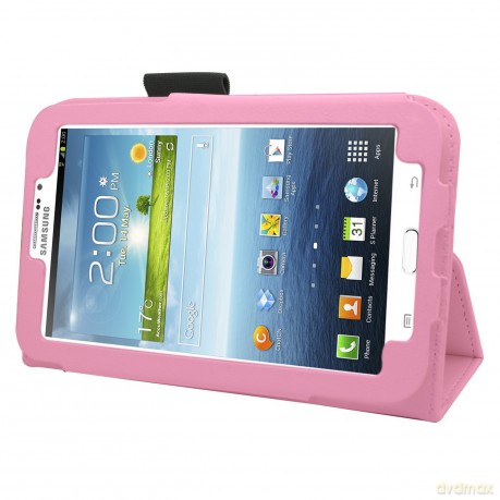 Samrick executive soft leather book wallet pink with pen