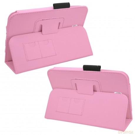 Samrick executive soft leather book wallet pink with pen