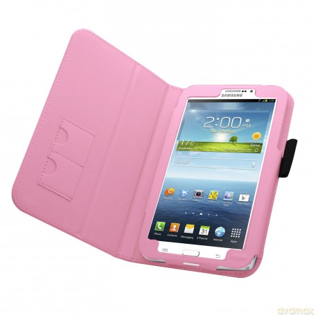 Samrick executive soft leather book wallet pink with pen