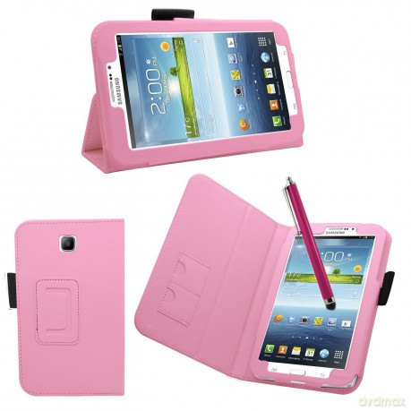Samrick executive soft leather book wallet pink with pen