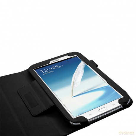 Samsung Tablet Hard Leather case with Pen (Black)