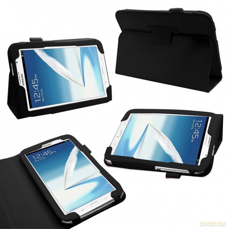 Samsung Tablet Hard Leather case with Pen (Black)