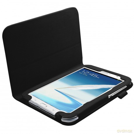 Samsung Tablet Hard Leather case with Pen (Black)