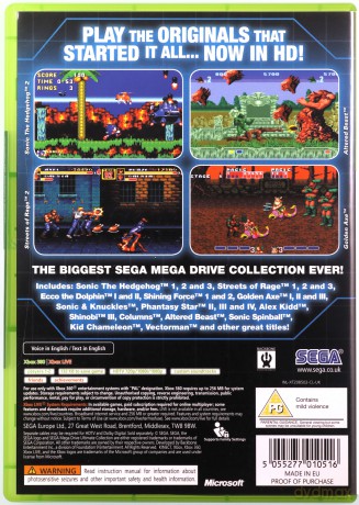 SEGA Mega Drive: Ultimate Collection (Classics) [GRA XBOX360]
