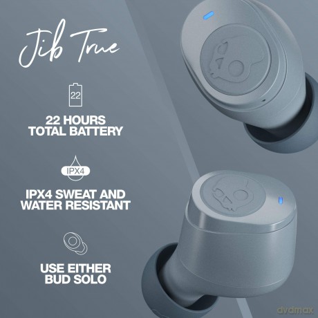 Skullcandy Jib True Wireless Bluetooth In-Ear Headphones (Chill Grey)