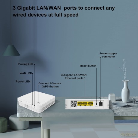 Strong Wi-Fi ATRIA Meshkit 1200 Addon Range Extender Wi-Fi 5 (White) (brytyjska wtyczka)/Netwroking