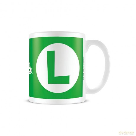 Super Mario (Luigi Initial) White Pod Mug