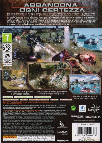 Supreme Commander 2 (Italian Box - EFIGS In Game) [GRA XBOX360]