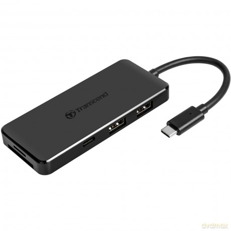 Transcend External USB HUB 3-Port Hub,1-Port PD,SD/MicroSD Reader, USB 3.2 Gen 2,Type C