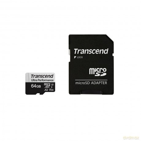 Transcend Performance card Imaging microSD 64GB microSD w/ adapter UHS-I U3 A2 Ultra Performance