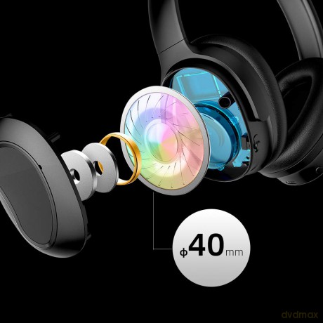 Wave Audio Active Noise Cancelling Wireless Bluetooth Headset (Black)