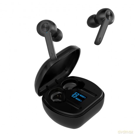 Wave Audio True Wireless Active Noise Cancelling Stereo Earbuds (Black)