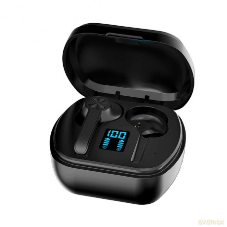 Wave Audio True Wireless Active Noise Cancelling Stereo Earbuds (Black)