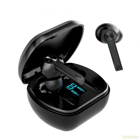 Wave Audio True Wireless Active Noise Cancelling Stereo Earbuds (Black)