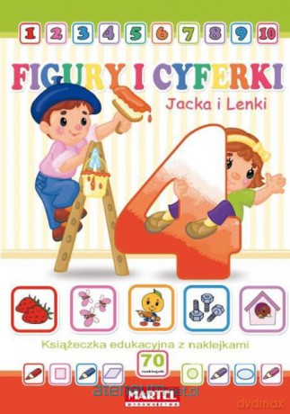 Figury i Cyferki Jacka i Lenki - z naklejkami [KSIĄŻKA]