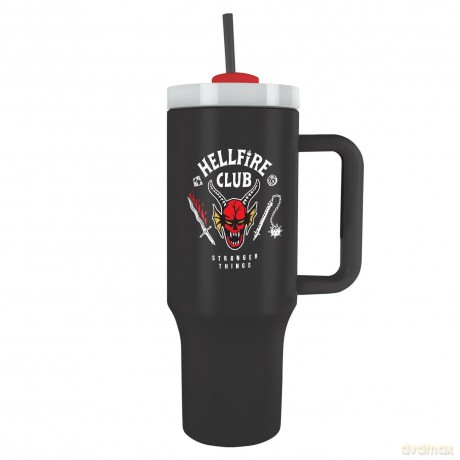Stranger Things (Hellfire club) kubek podróżny ze słomką (1180 ml)