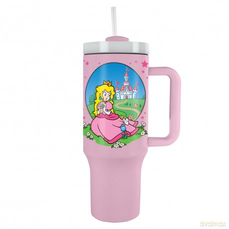 Super Mario (Peach) kubek podróżny ze słomką (1180 ml)