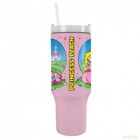 Super Mario (Peach) kubek podróżny ze słomką (1180 ml)