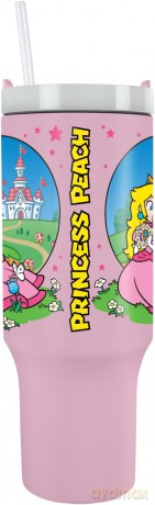 Super Mario (Peach) kubek podróżny ze słomką (1180 ml)