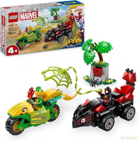 LEGO Spidey Pościg Spina za Electro w dinopojeździe (11198) [KLOCKI]