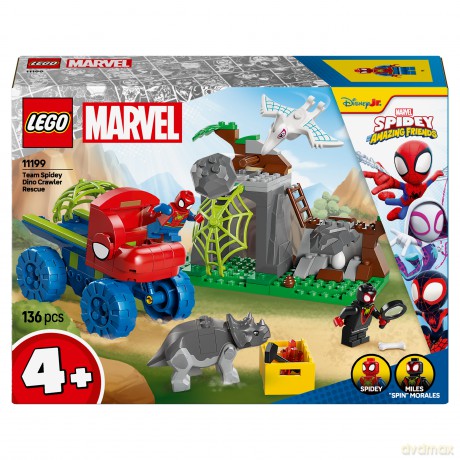 LEGO Spidey Misja ratunkowa zespołu Spidey'ego w dinoterenówce (11199) [KLOCKI]