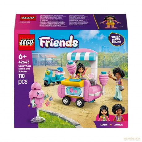 LEGO Friends Stoisko z watą cukrową i skuterem (42643) [KLOCKI]